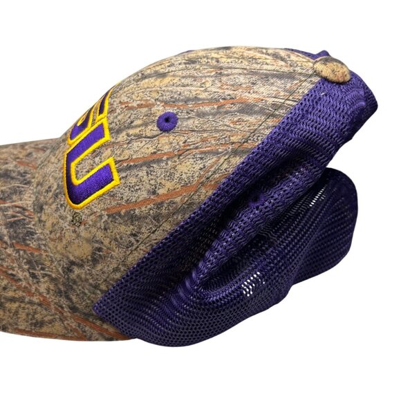 LSU Camouflage Adjustable Trucker Hat With Mesh Back - Picture 2 of 5